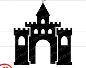 Fairy Tale Castle SVG, Sandcastle Clipart (Digital Download)
