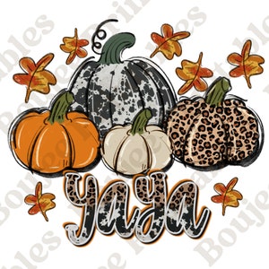 Yaya Kürbis PNG, Clipart für Herbst, Thanksgiving, Doodle Kürbis, Beige Orange Leopard, Druck, Leopard und Kuhfell Kürbis Png, Yaya Herbst