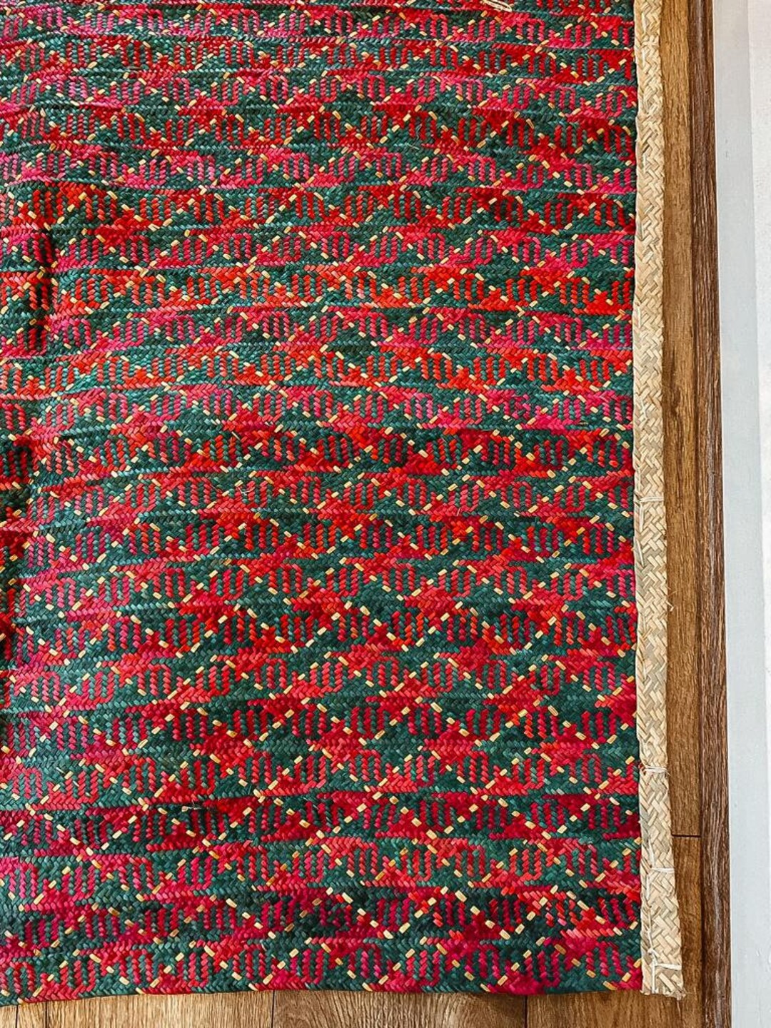 Hand Woven African Runner/african Rug With White Side Trimming - Etsy