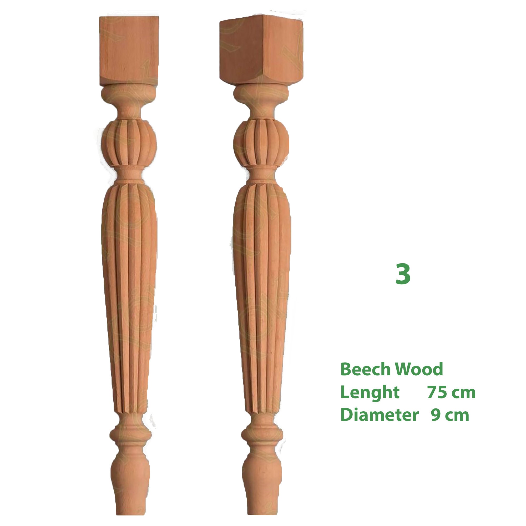 Turned Table Legs, Dining Table Legs, Sofa Legs, Island Legs, Mid