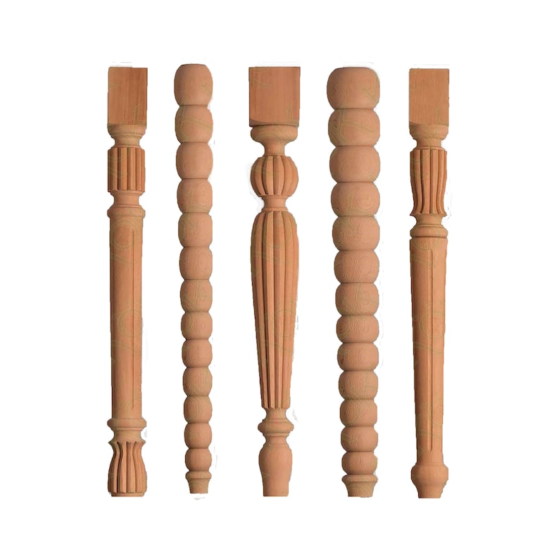 Turned Table Legs, Dining Table Legs, Sofa Legs, Island Legs, Mid