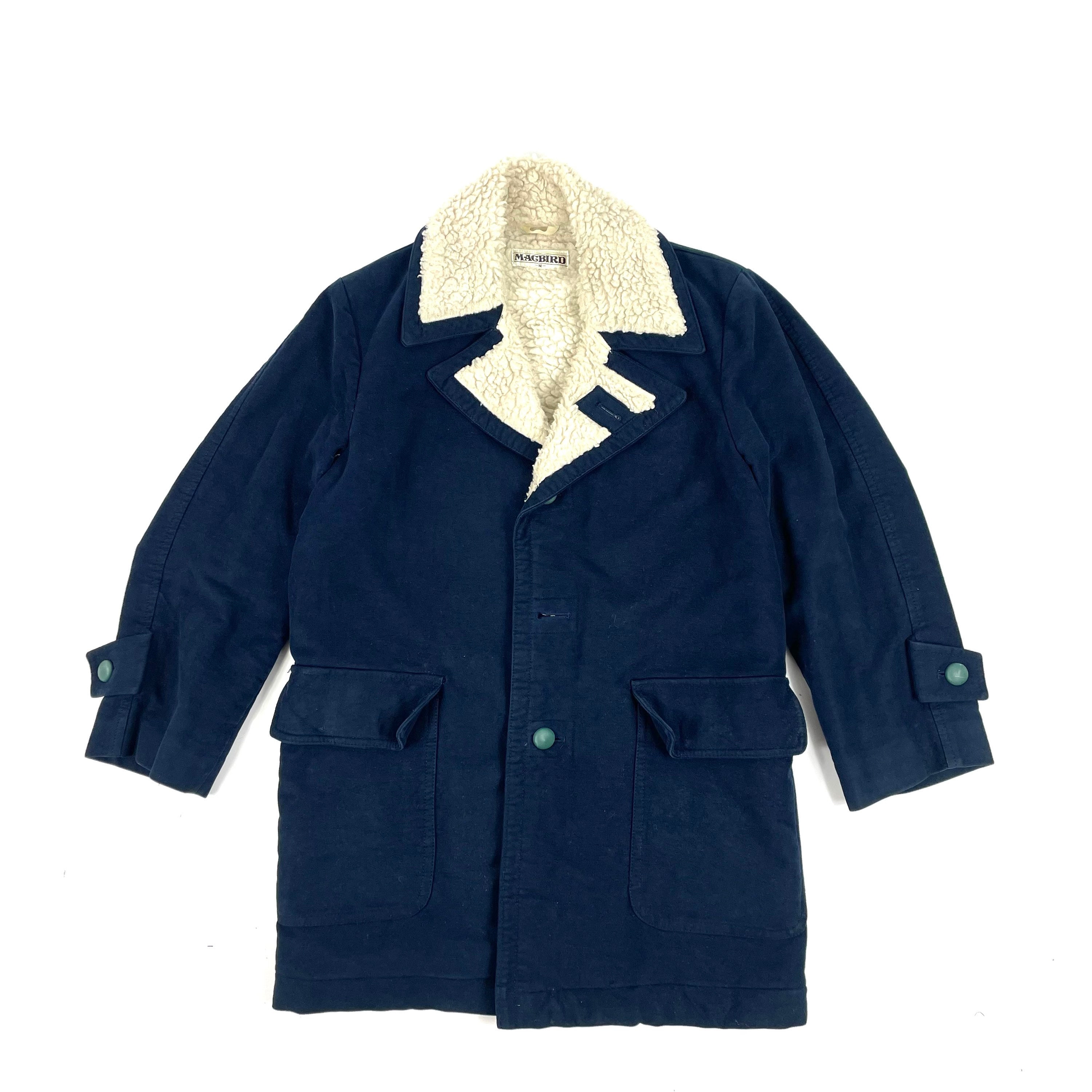 Vintage Thick Sherpa Coat-Chest 40