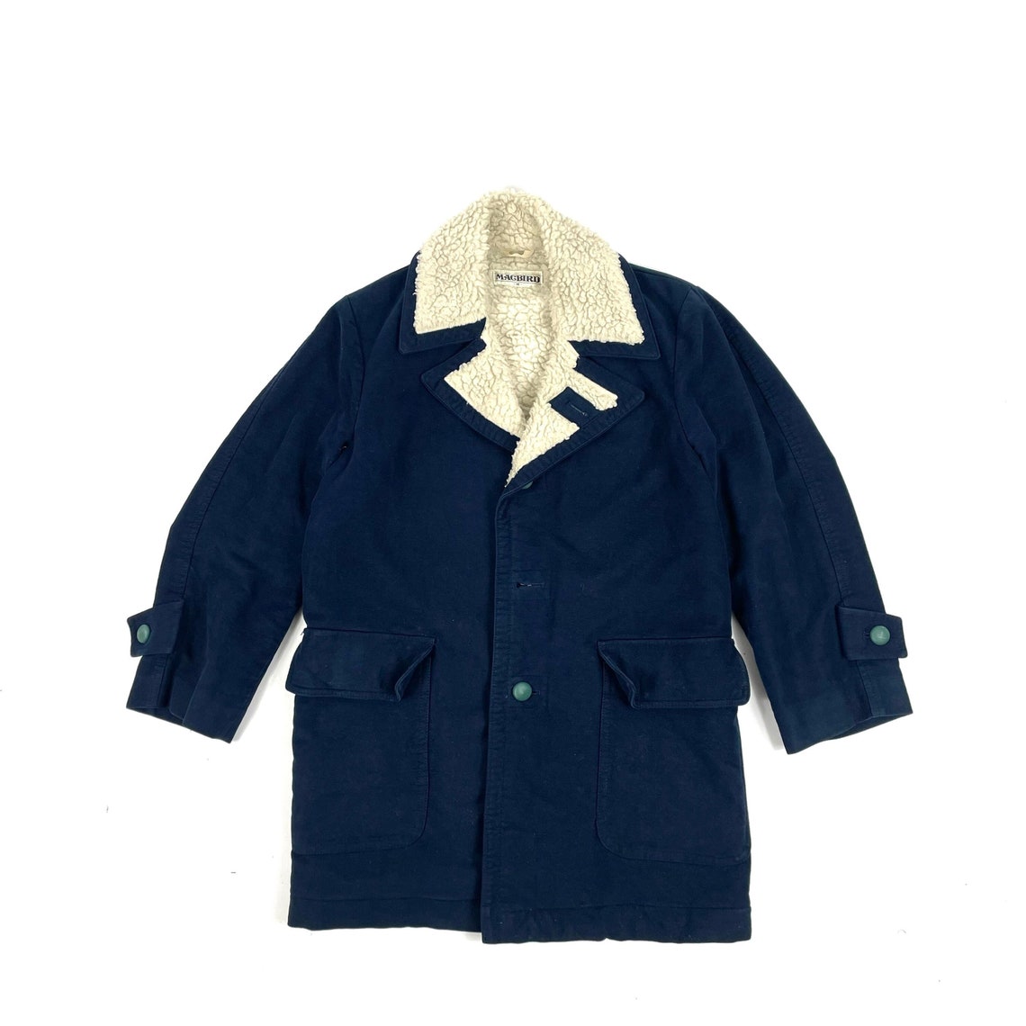 Vintage Sherpa Buttoned Oversized Warm Winter Jacket