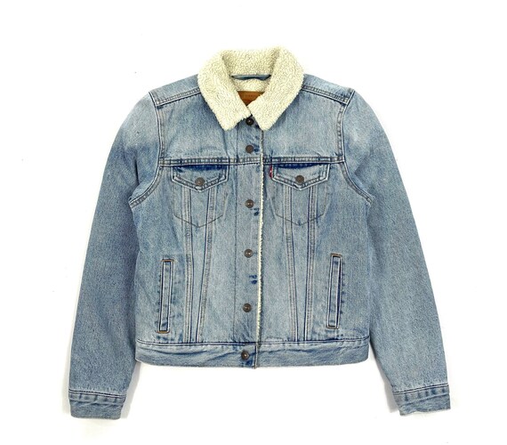 Light blue deals sherpa jacket