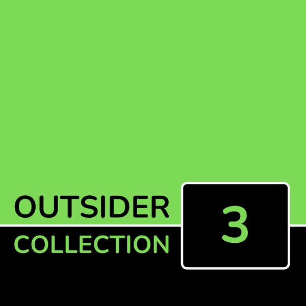 Outsider Collection Volume 3, Outsider Puzzles, Outsiders, Crossword Puzzles, Printable Crossword Book, Instant Digital Download