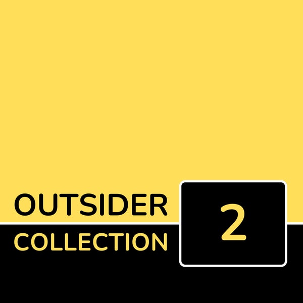 Outsider Collection Volume 2, Outsider Puzzles, Outsiders, Crossword Puzzles, Printable Crossword Book, Instant Digital Download