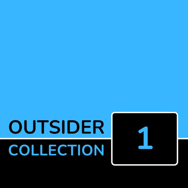 Outsider Collection Volume 1, Outsider Puzzles, Outsiders, Crossword Puzzles, Printable Crossword Book, Instant Digital Download