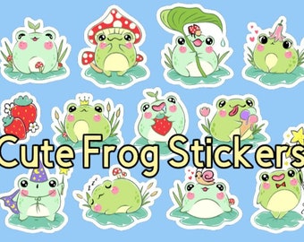 Frog Specimen Transparent Clear Glossy Waterproof Sticker Diaphonized ...