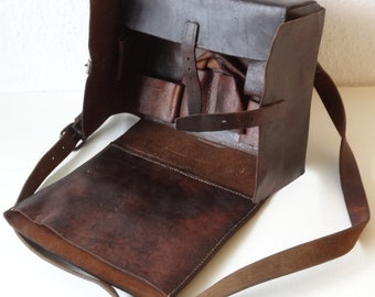 Ultra Rare Weapon Mechanic Mining Swiss Army Military Leather Bag