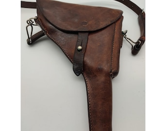 Holster 1936 WW2 Army for Luger Pistol 06/29 7.65 mm With Shoulder Strap Swiss Military Surplus Gun Case Sleeve Sheath WWII 36
