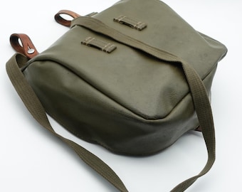 Vintage rarity Swiss Army Military Bread Bag Shoulder 1977 Handmade Switzerland RAR Fancy City outdoor Handbag
