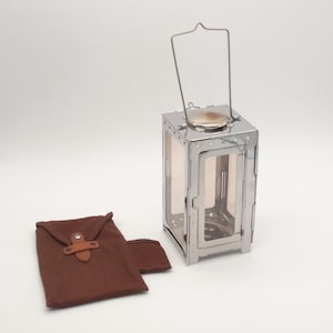 Folding Lantern Vintage Camping Candle Lamp Original WWII Swiss Army Military Outdoor Travel Lantern Survival