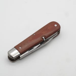 1940's Wenger Delemont / Wengerinox / 91mm Fibre Model 1908 Swiss Army Military Knife 1940 WW2 Brown SAK Rarity Collectors Piece