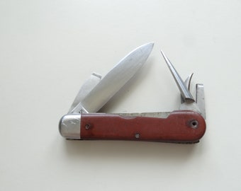 Vintage 1954 Wengerinox/ Wenger Delemont / Fibre Model 51 Swiss Army Military Soldier Knife Switzerland 54