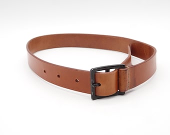Unused Swiss Army Military forces leather belt 1983 Centurion Switzerland 0,90m, 90cm, 35,4 inch Vintage