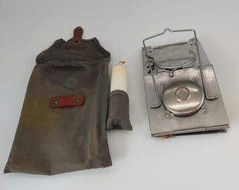 ヴィンテージ 1929 年代 スイス軍 ブラウンレザー オフィサーズ