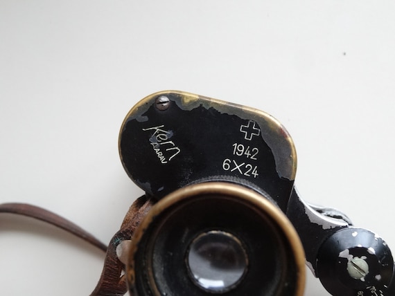 Vintage Kern Binoculars Swiss Armee-modell 6x24 Military 1939