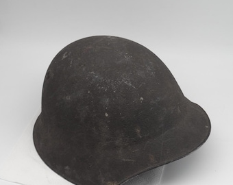 Vintage Schweizer Armee Militär Überschuss M18 Kampfstahl Helm Kampfhelm Liner & Chinstrap WW2 WWII Schweiz Harley