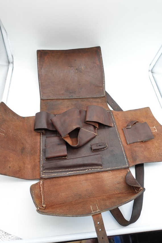 Ultra Rare Weapon Mechanic Mining Swiss Army Military Leather Bag