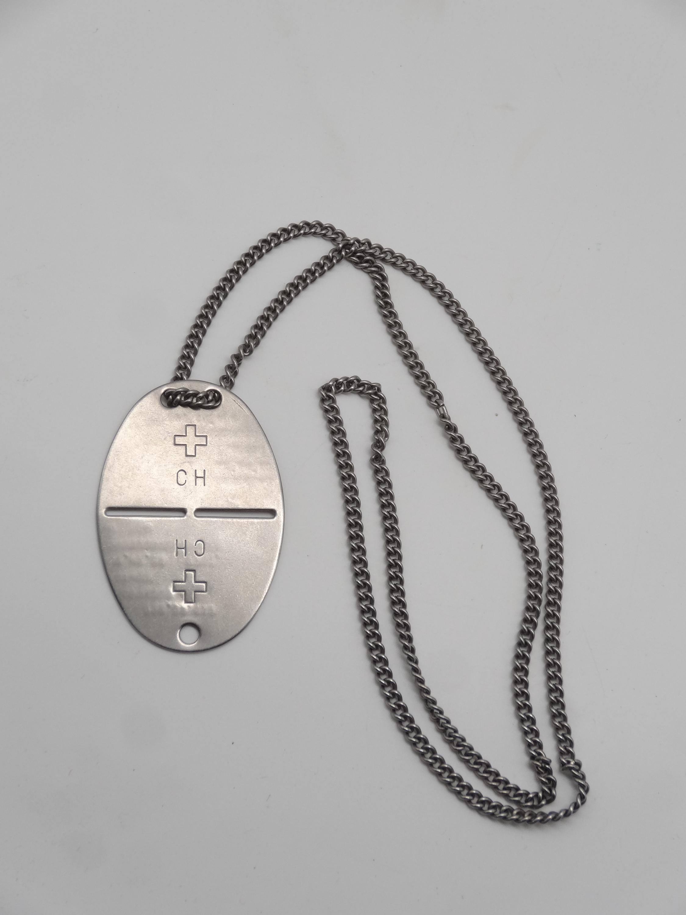 Swiss Army Military Dog Tag, Swiss Military Soldier Identification
