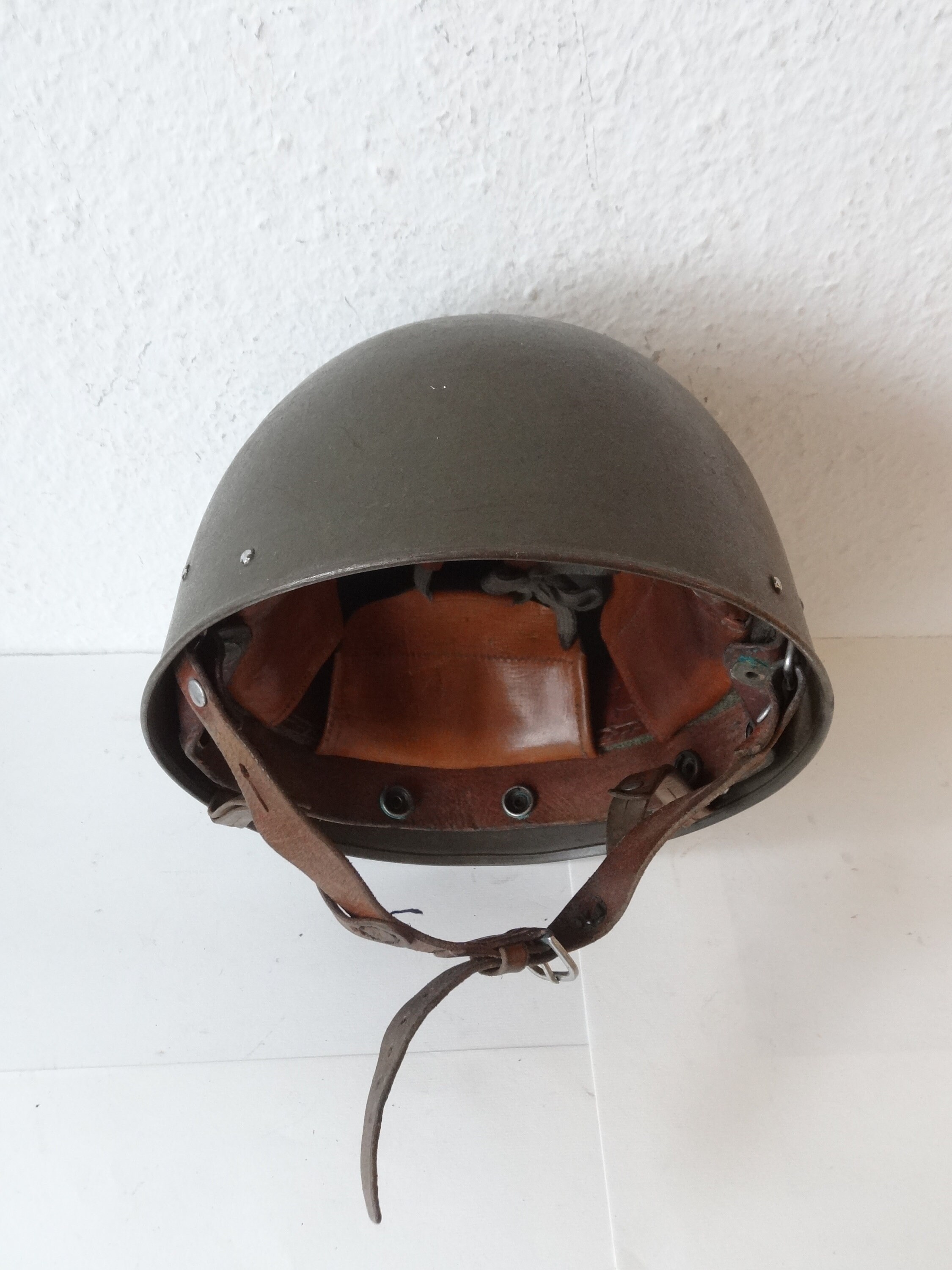 Original Vintage Swiss Army Military Motorcycle Condor Helmet Helm