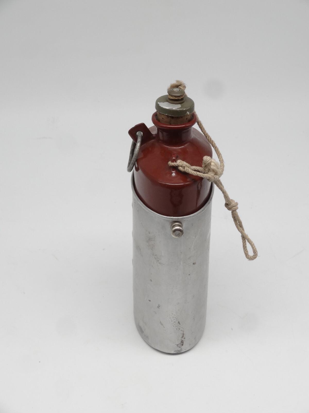 Vintage Swiss Army Military Canteen Water Bottle Old Model With