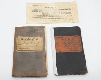 Swiss Army 1930s Soldier Duty + Shooting Book Soldatenbuch 1915 Military Handbook "Livret de Service + de tir" WW1 WW2 French