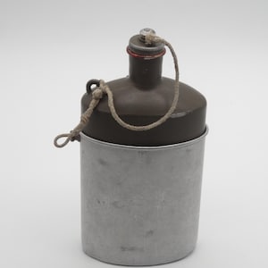 Vintage SIGG Swiss Army Military bottle canteen Switzerland 1917 +T K IX Green Switzerland Flask Outdoor Camping Surplus Survival WW1