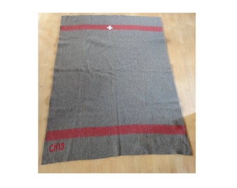 Stunning 100% Original Swiss soldier Army Military BLANKET field wool CH 19 2019 original soldier blanket - Surplus Authentic Switzerland