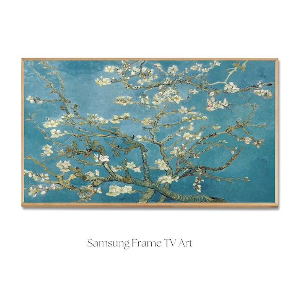 Almond Blossoms Samsung Frame Tv Art / Van Gogh Almond blossoms Frame TV  / Digital Download Samsung Frame TV / Famous paintings  Art Frame