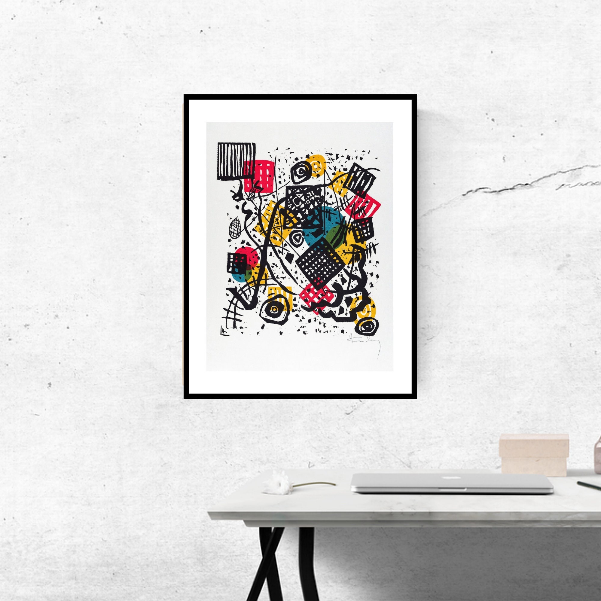 by V Printable & Kids Wall Bathroom, Abstract Living Dining Kitchen Kandinsky. Room, Worlds Room, Small Art Etsy Art Wall Wassily Bedroom, - for