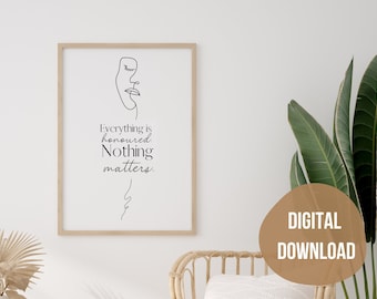 Stampa artistica, citazione incoraggiante, affermazione positiva (download digitale)