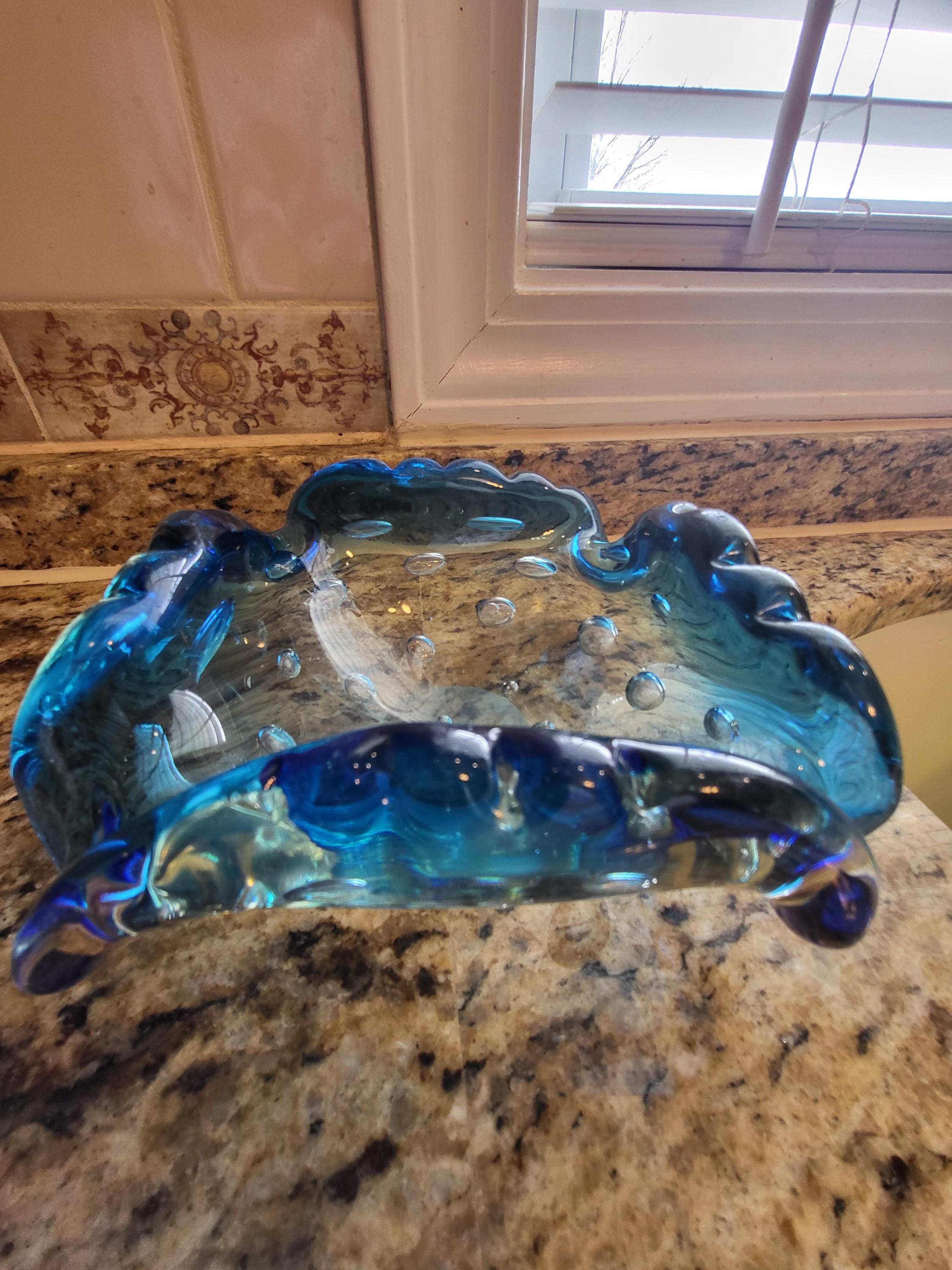 Murano Blue Bowl - Etsy