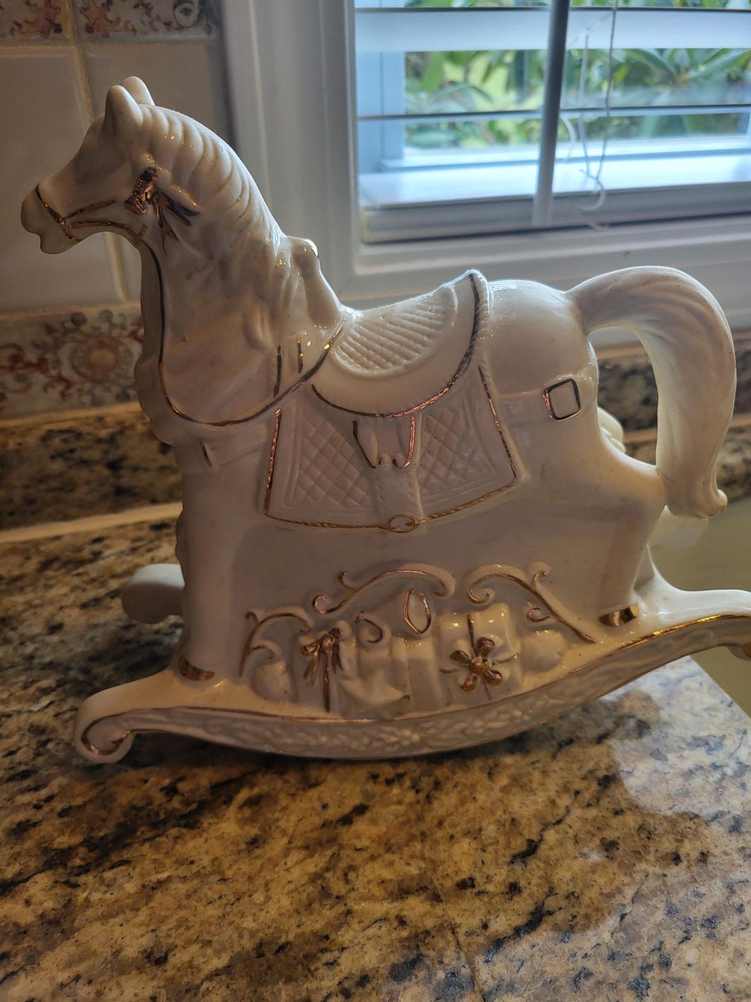 Box Rocking Horse Porcelain Rocking Horse Music Box - Etsy