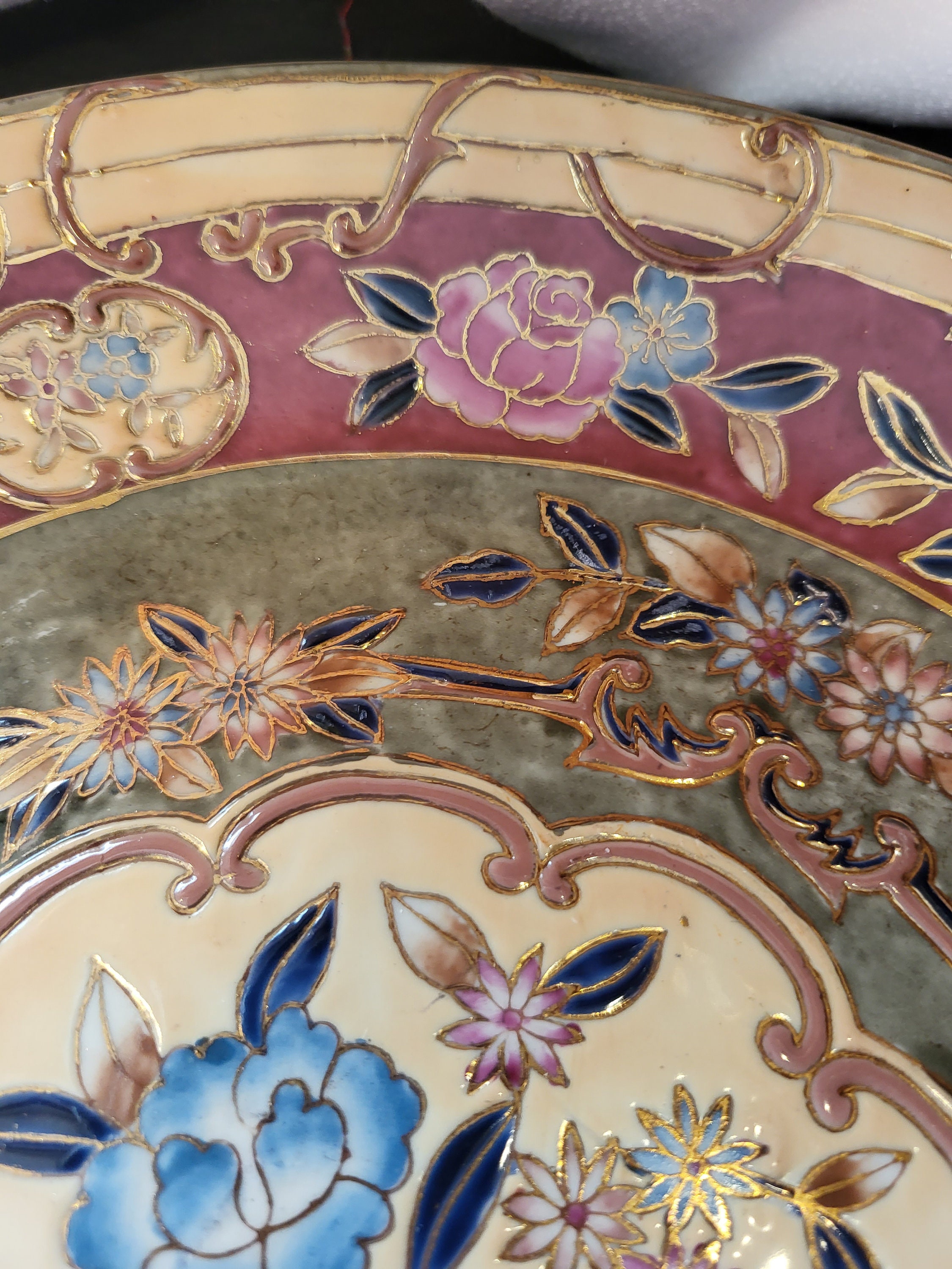 Set of 2 Oriental Decorative Plates Etsy