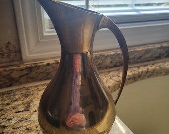 Brass Pitcher Vase