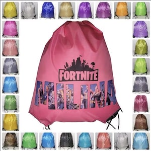 FORT Gaming personnalisé, sac à cordon F-Nite garçons filles pe sac de livres pour chaussures d'école de sport Royaume-Uni