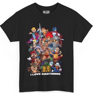 Retro 80s/90s Cartoon T-Shirt: Nostalgic TV Fan Apparel