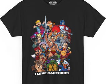 Retro 80s/90s Cartoon T-Shirt: Nostalgic TV Fan Apparel