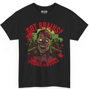 Flesh Eating Zombie Tee, Halloween Undead T-shirt, Got Brains Shirt, Zombie Squad Clothing, Spooky Halloween Costume, Scary Halloween Party