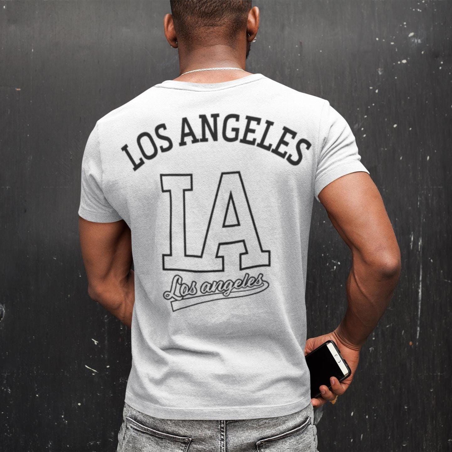 White Los Angeles T-shirt | LA Hip-hop Streetwear Graphic Tee