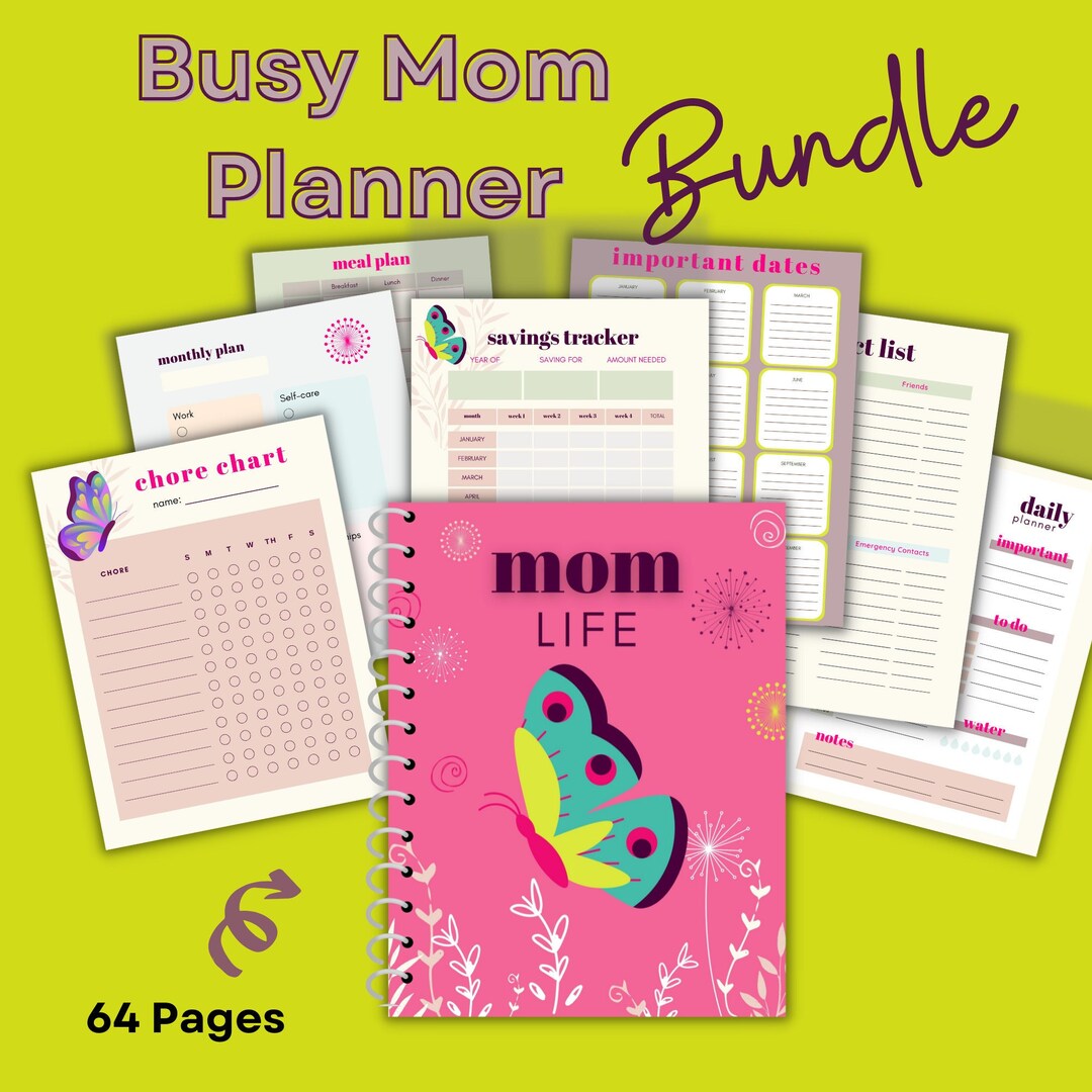 Mom Planner Planner for Mom Printable Planner Etsy