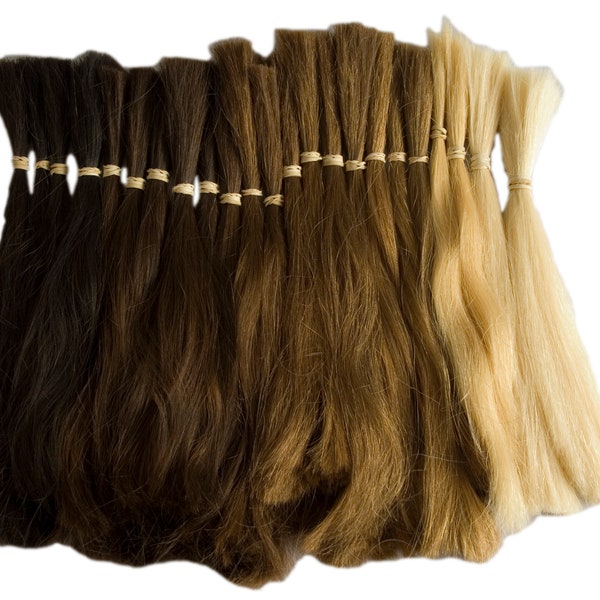 Human hair European loose bulk stunning hair 10-11 inches ( 27 cm)