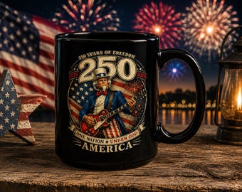 250 Jahre Freiheit Uncle Sam Amerika Tasse | Vaterländische 4.Juli Tasse
