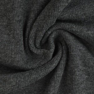 Ribbed cuffs dark grey mottled M05
