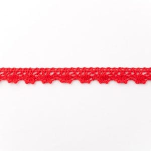 cotton lace red 22
