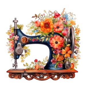 iron-on image &quot;Sewing machine black&quot;