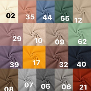Waffle knit jersey in different colors