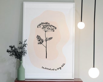 Botanical Print, Botanical Art Print, Kitchen Print, Kitchen Decor, Herb Print, Large Botanical Print, Plant Print,Printable Wall Décor