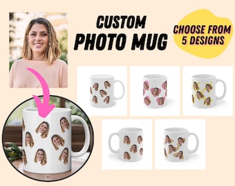 Custom Face Mug, Face On Mug, Gift For Her, Gift For Him, Husband Gift, Wife Gift, Coworker Gift, Work From Home, Funny Mug,Anniversary Gift